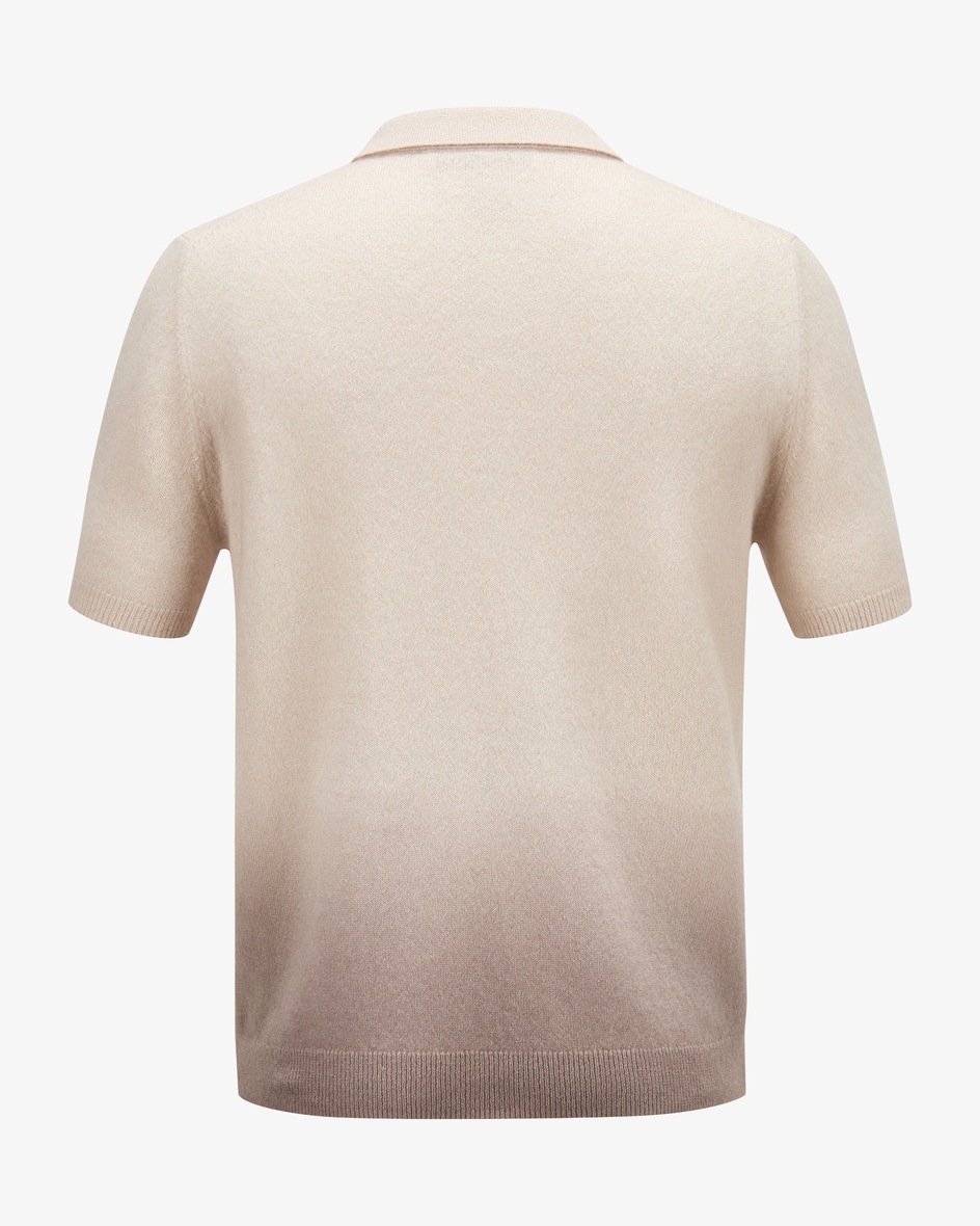 Image 5 for Amias knitted polo shirt in cashmere and silk XL