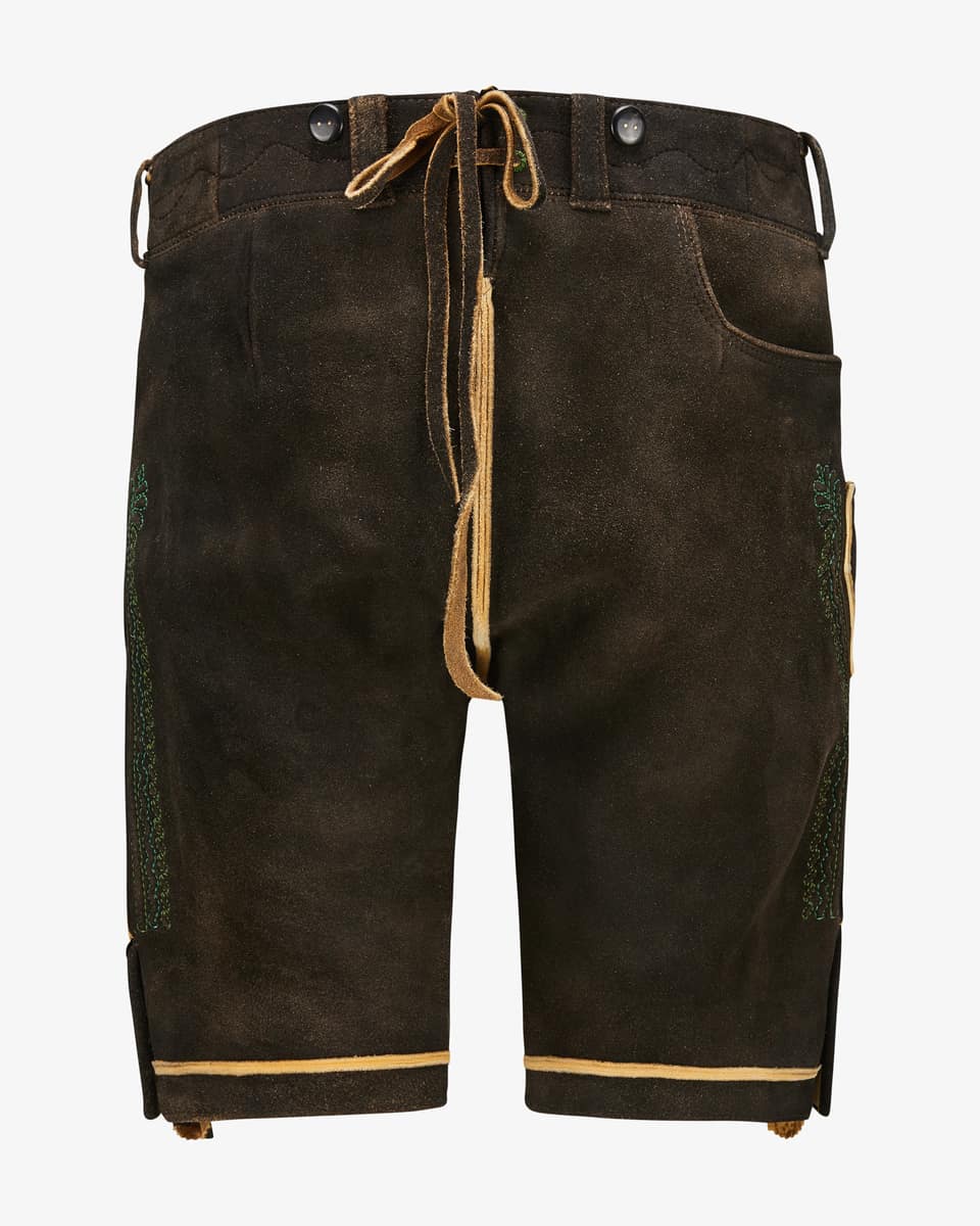 Bild 5 für Bad Aussee Lederhose kurz aus Hirschleder  52