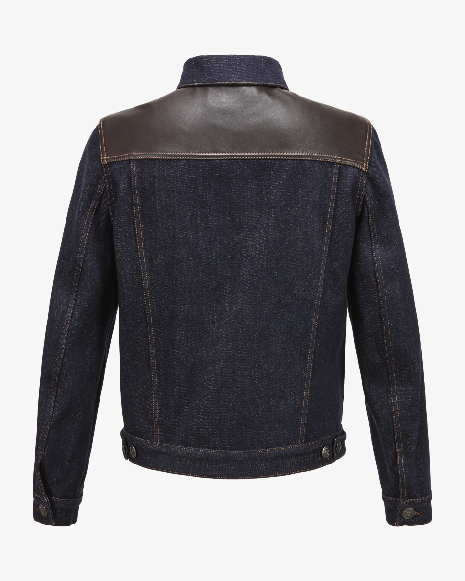 Bild 6 für Jeansjacke mit Leder 56
