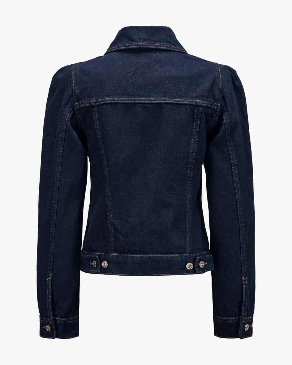 Image 6 for Denim jacket with puff sleeves  XS