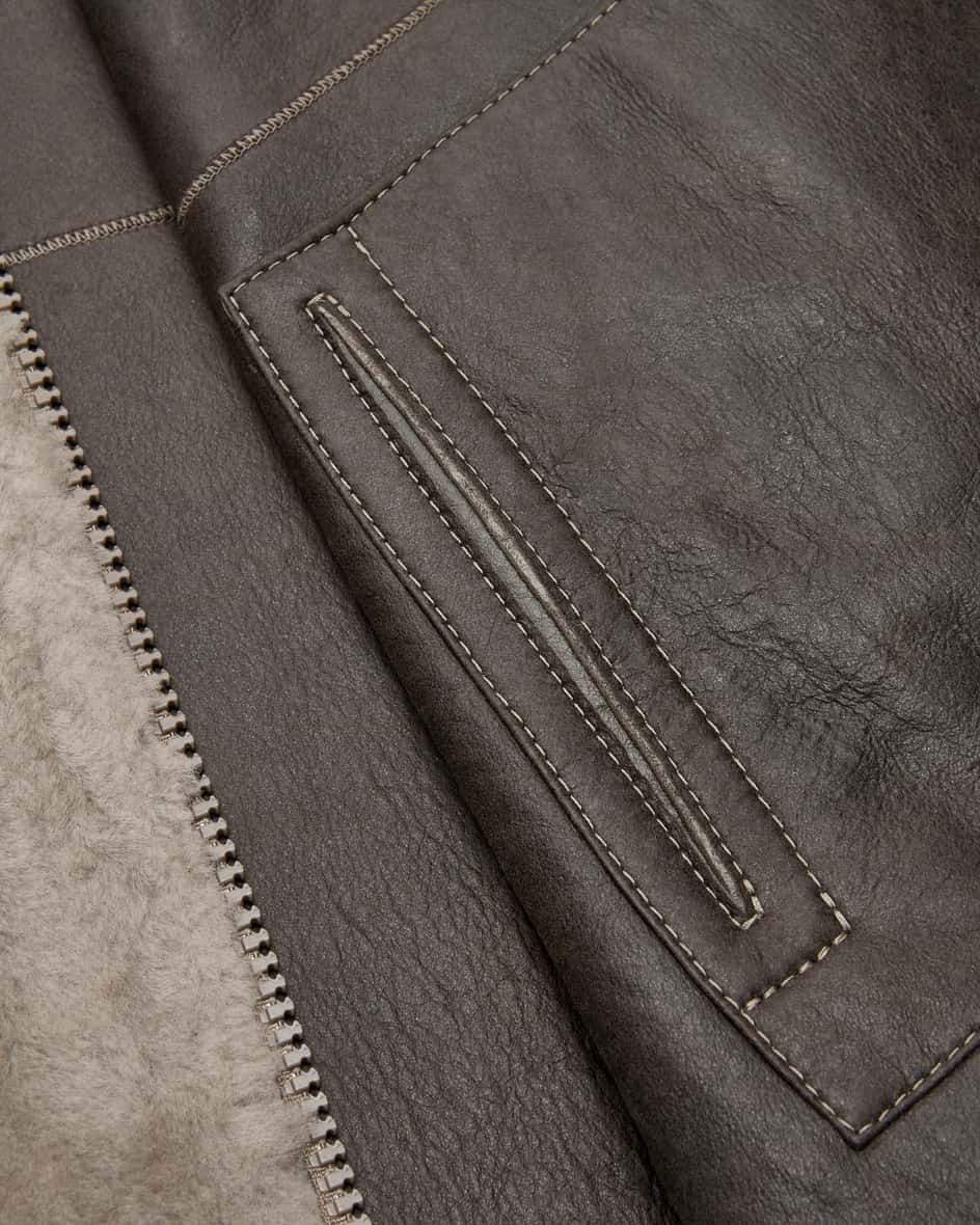Image 6 for Aurora Reversible Lambskin Poncho  36