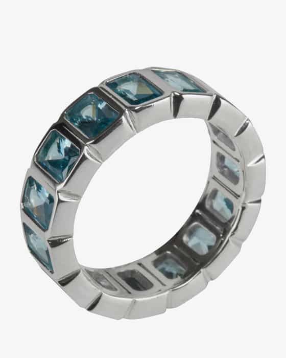 Hatton Labs Emeral Cut Eternity Ring at LODENFREY