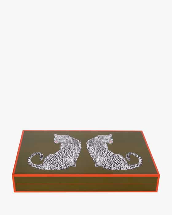 Jonathan Adler Leopard Backgammon-Set bei LODENFREY