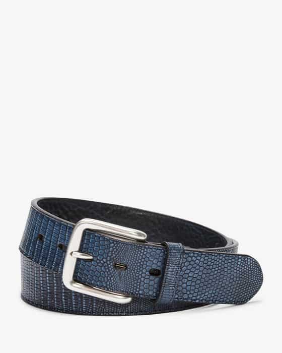 Fausto Colato Iguana Old leather belt | LODENFREY