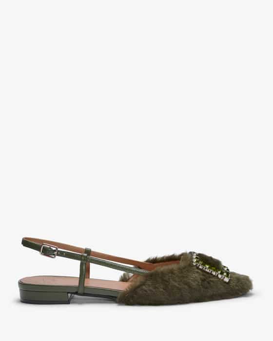 x LODENFREY Lavanda Visone Slingback-Flats 