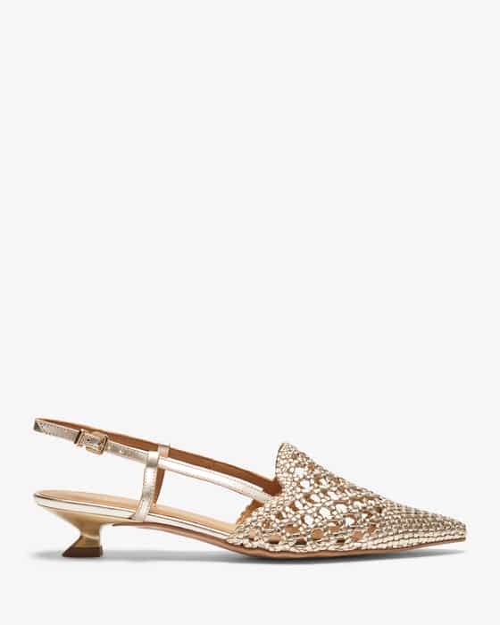 Trenzado Slingback-Pumps