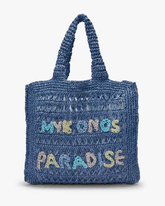 Ibiza Raffia Henkeltasche