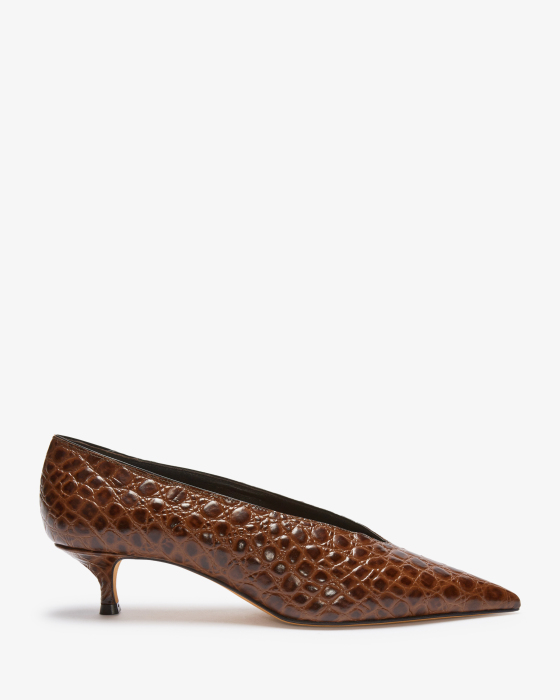 Kitten-heel pumps, babouche 