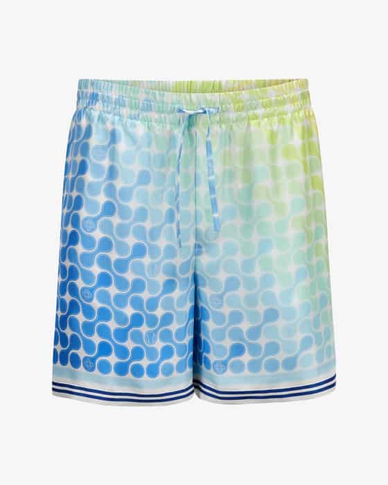 Shorts Tennis Tile aus Seide