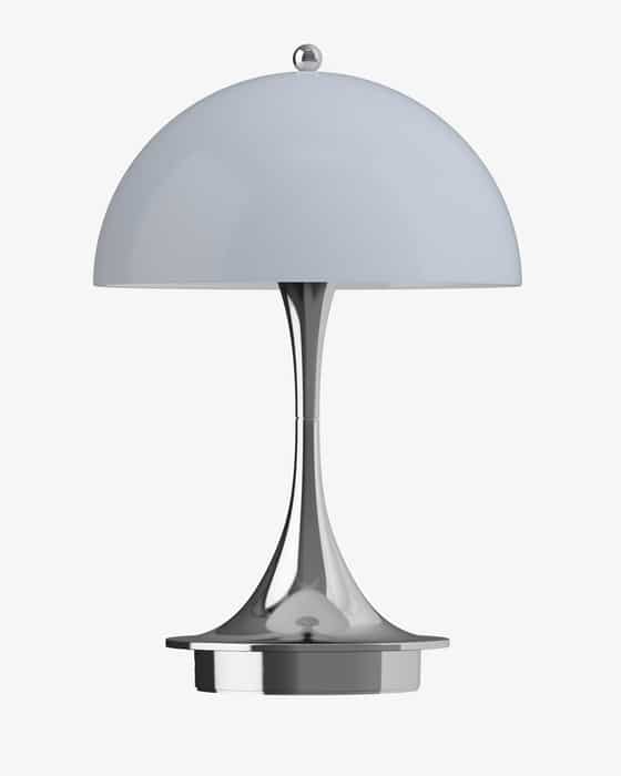 Tischlampe Panthella 160 Portable Chrom V3 