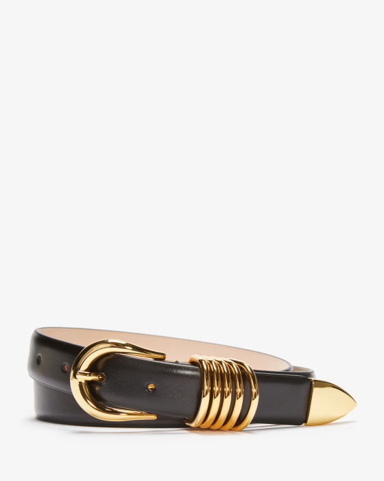Hollyhock leather belt 