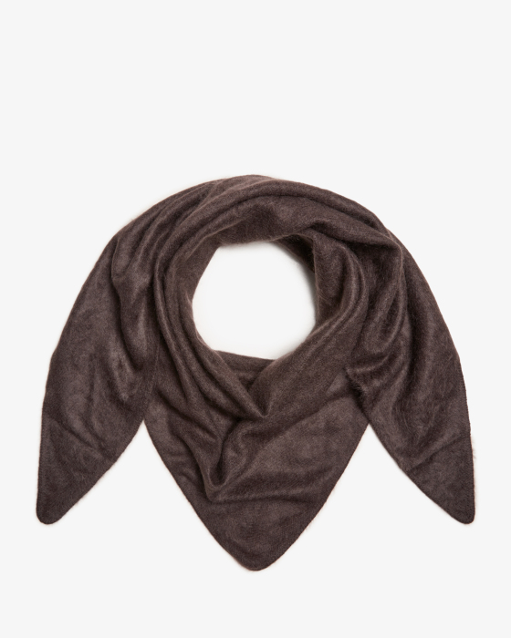 Brushed cashmere scarf