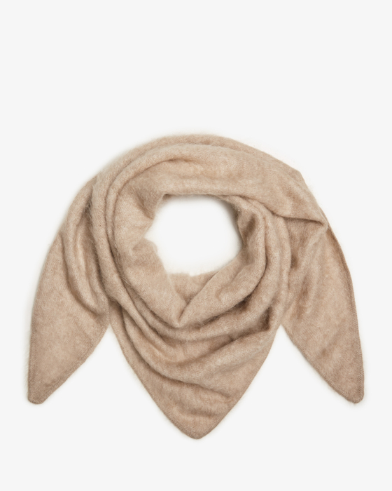 Brushed cashmere scarf