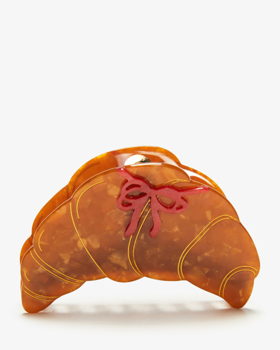 Bow Croissant Hair Clip 