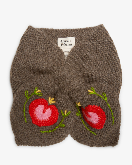 Stricktuch Collar Heart aus Alpakawoll-Mix