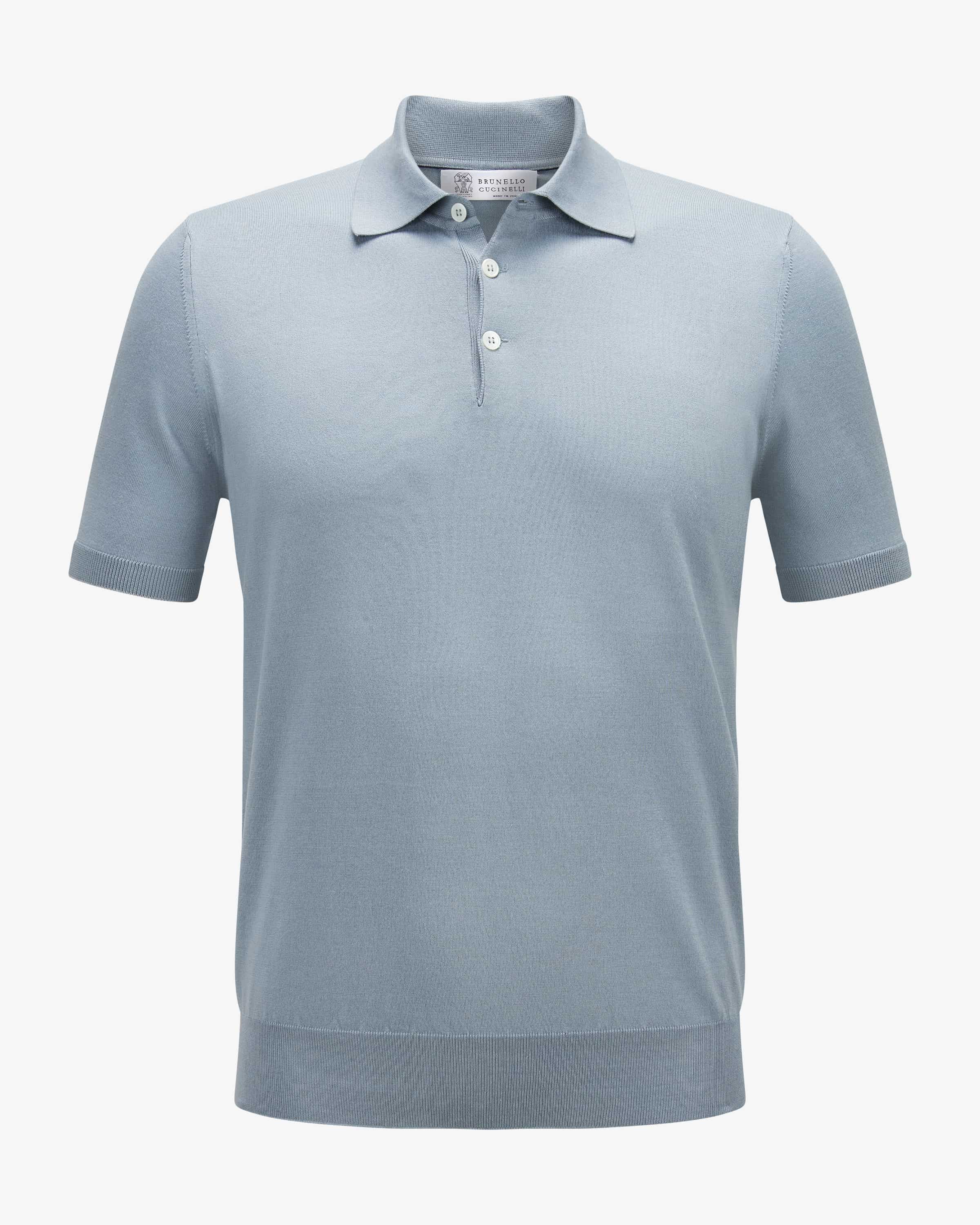 Brunello Cucinelli ストライプポロシャツ BRUNELLO CUCINELLI ストライプ コットン ポロ シャツ