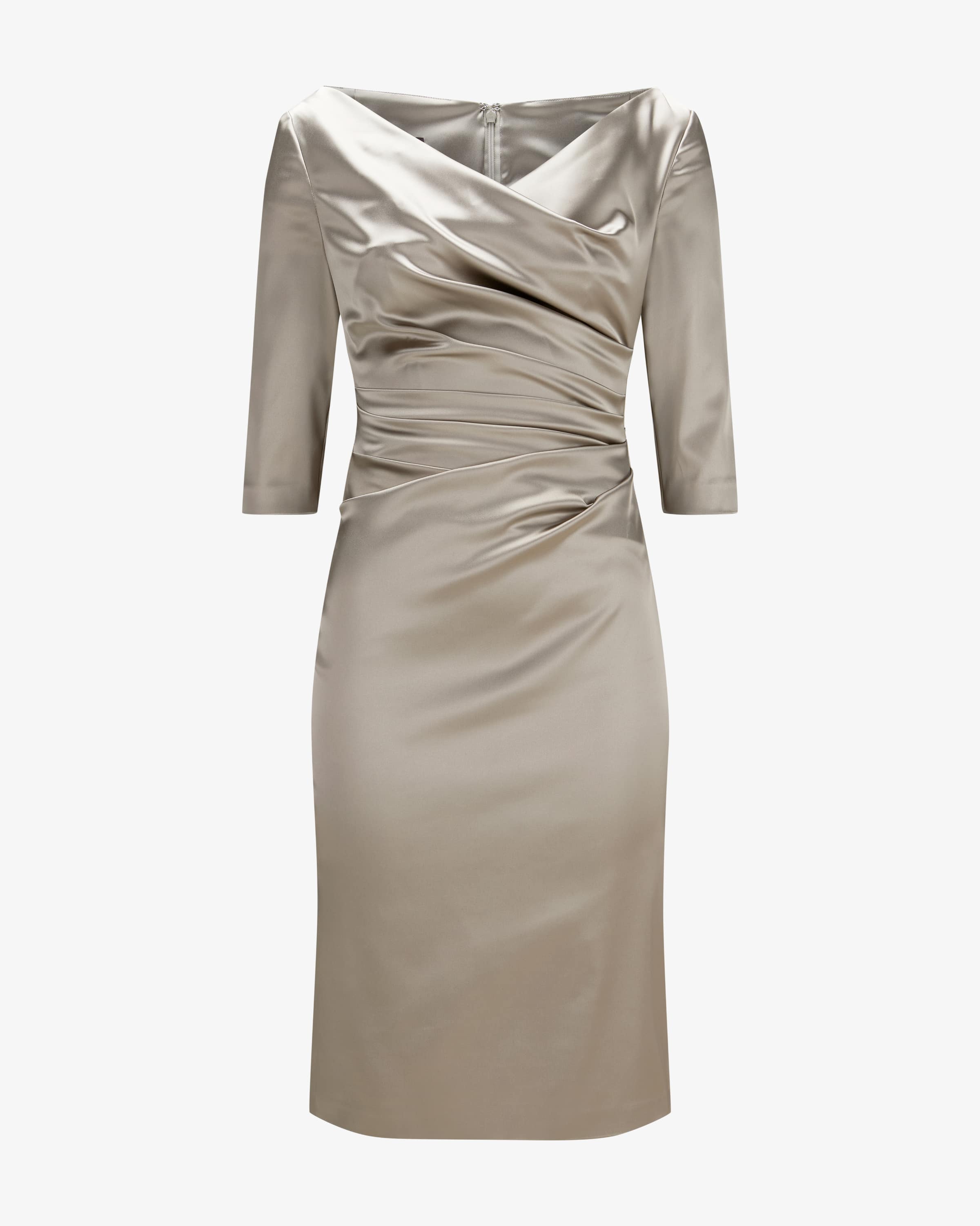 作家もの水織紬墨染衣格子渦模様小紋着物015w