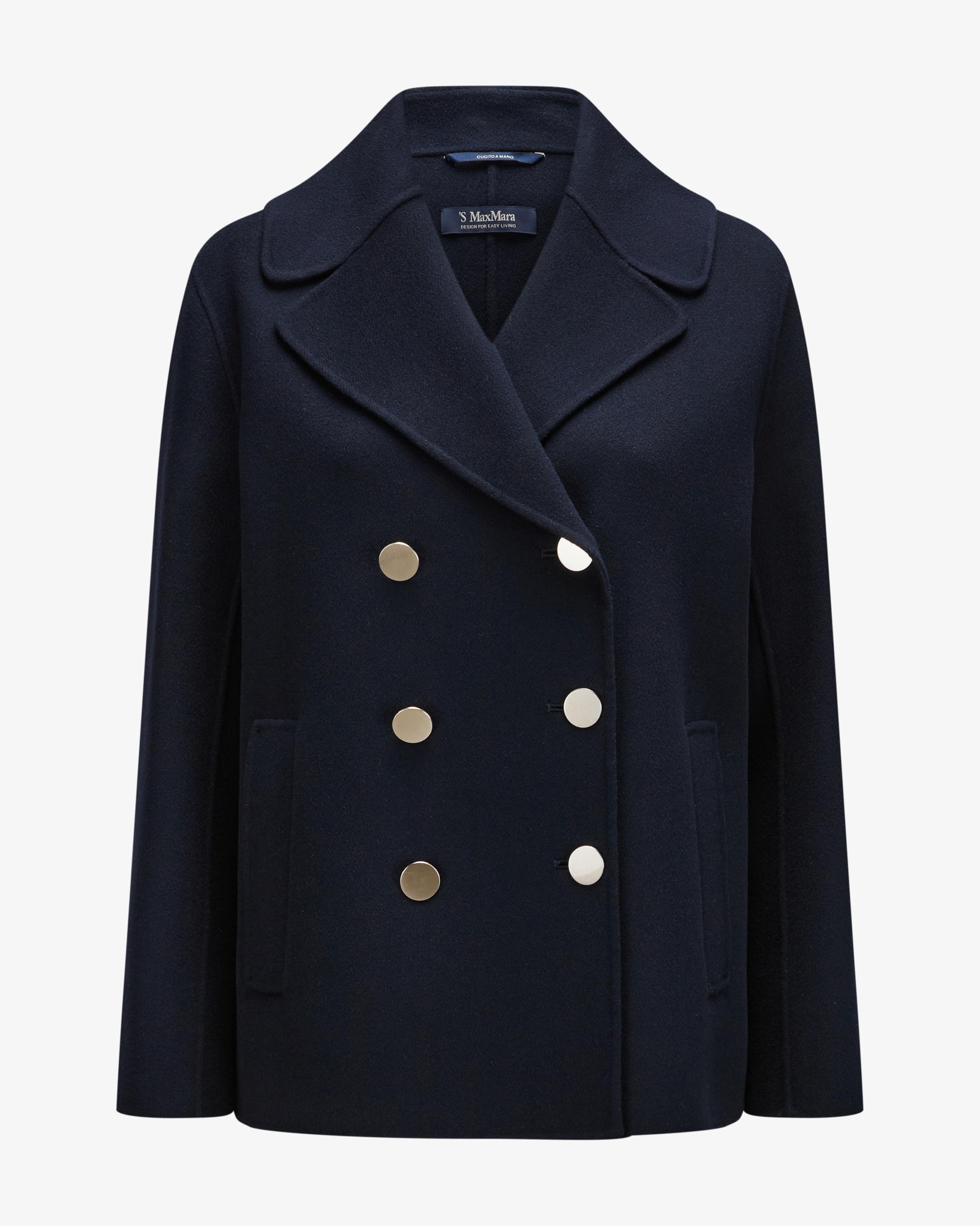 ジャケット MAX MARA BLACK VIRGIN WOOL CABAN Max Mara Black virgin wool caban | TheDoubleF