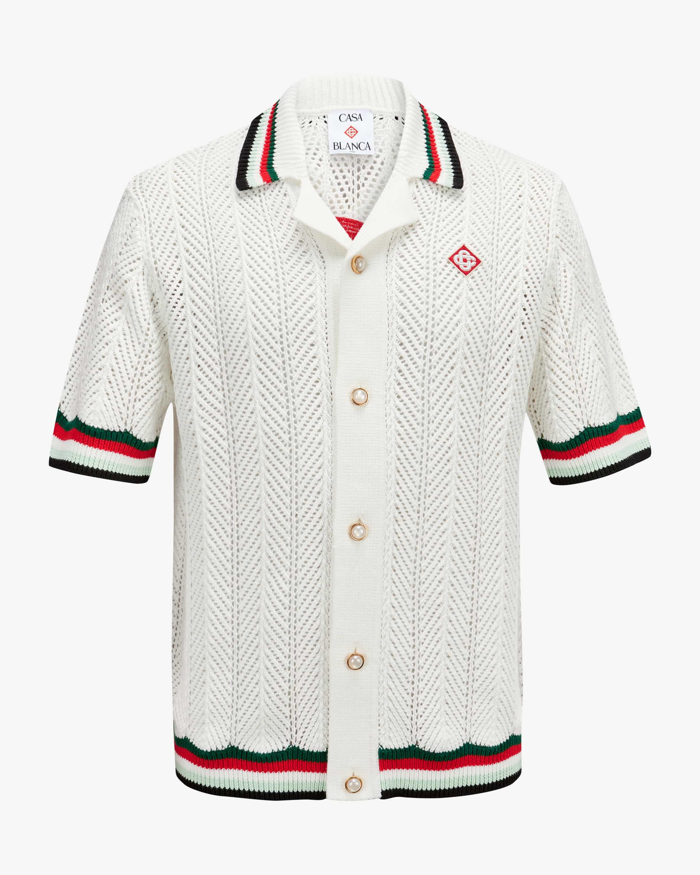Casablanca Montagne Ondulee knitted shirt | LODENFREY