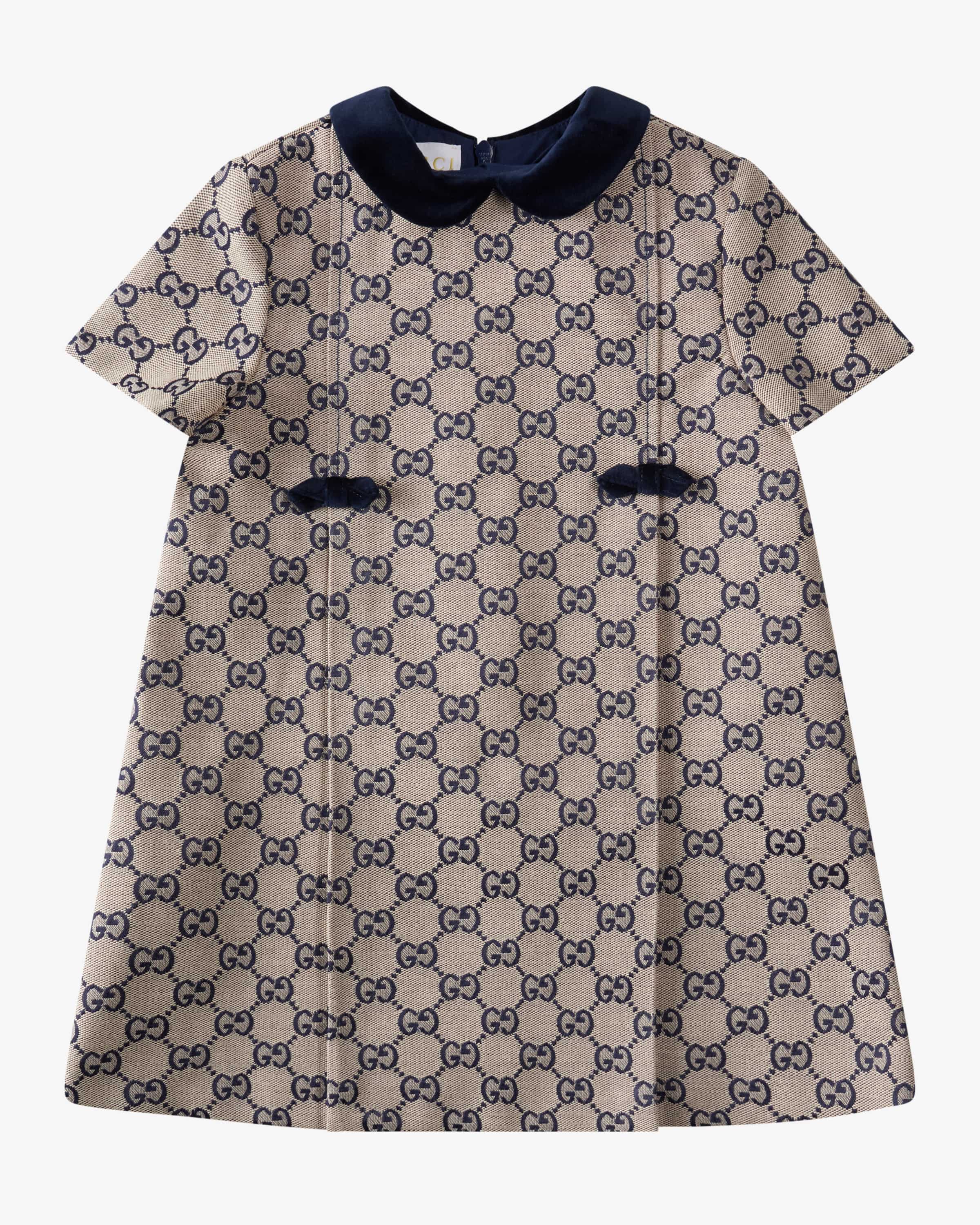 【美品】　GUCCI 総柄　スカート　子供服　サイズ8 130cm Children's GG denim jacquard dress in blue and ivory | GUCCI® US