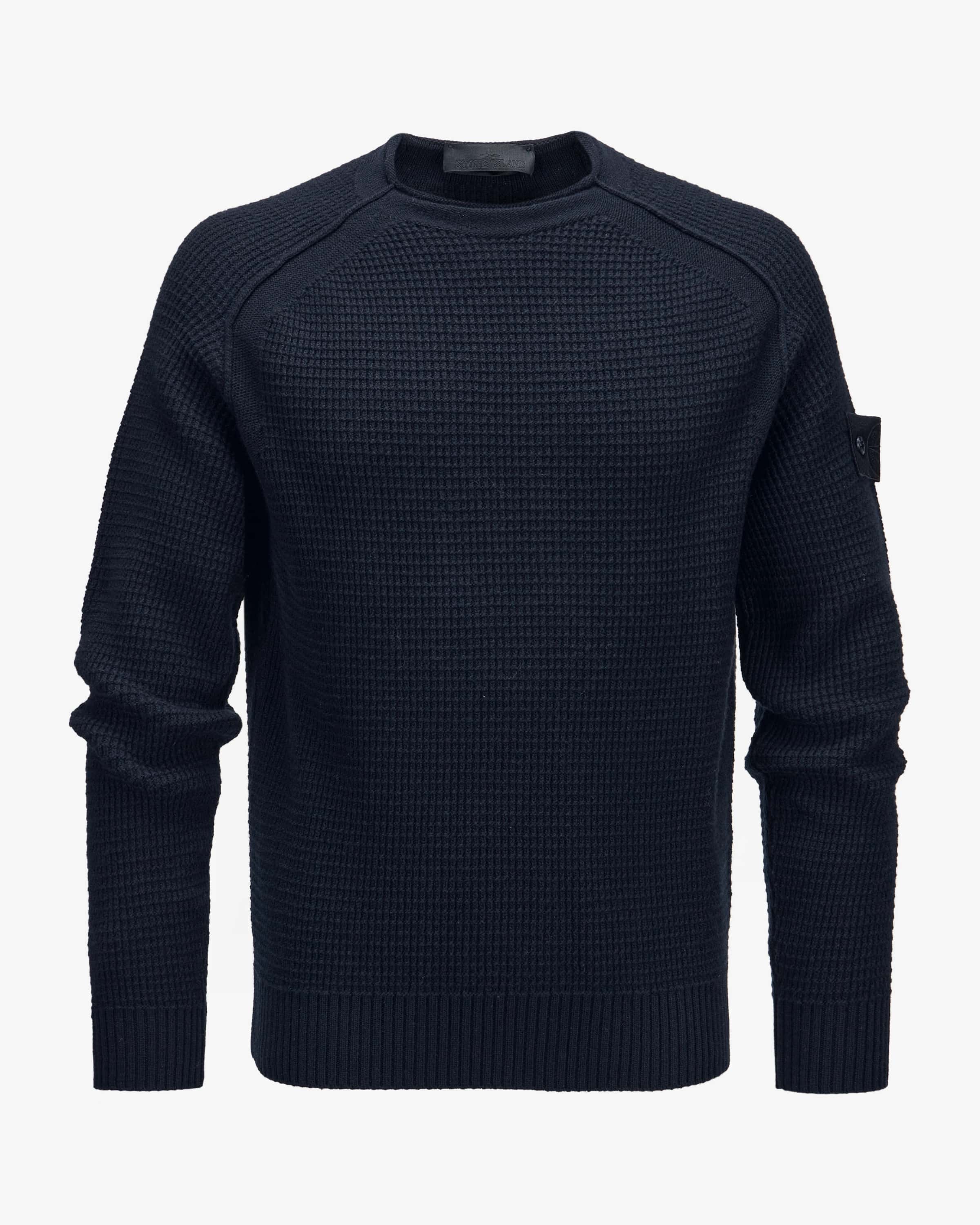 Stone  黒 ニットセーター ghost pieces Ghost Piece Quarter Zip Sweater Black – blueandcream