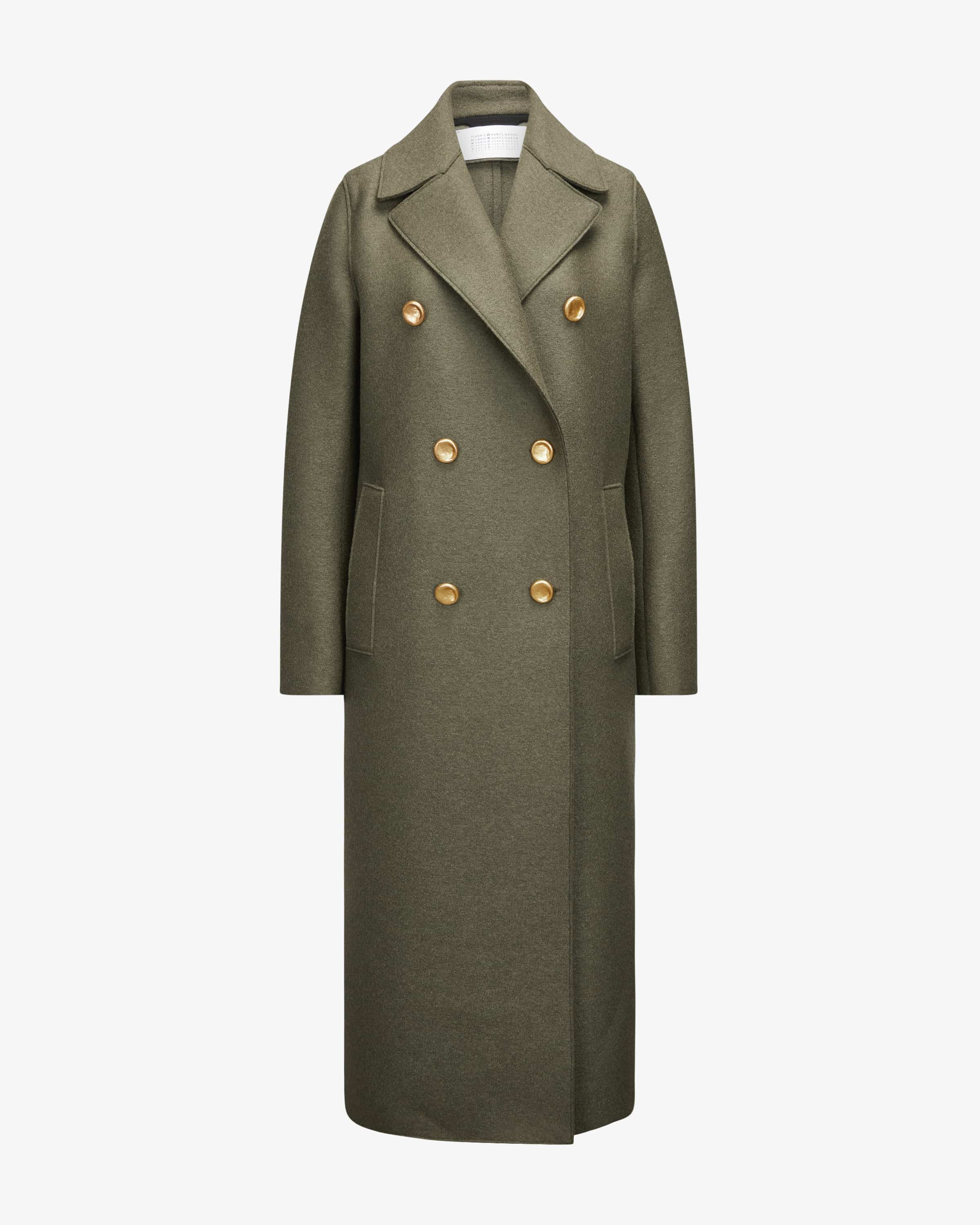 【美品】HARRIS WHARF LONDON バージンウール フェルトコート HARRIS WHARF LONDON ウールコート レディース 40号 L - メルカリ