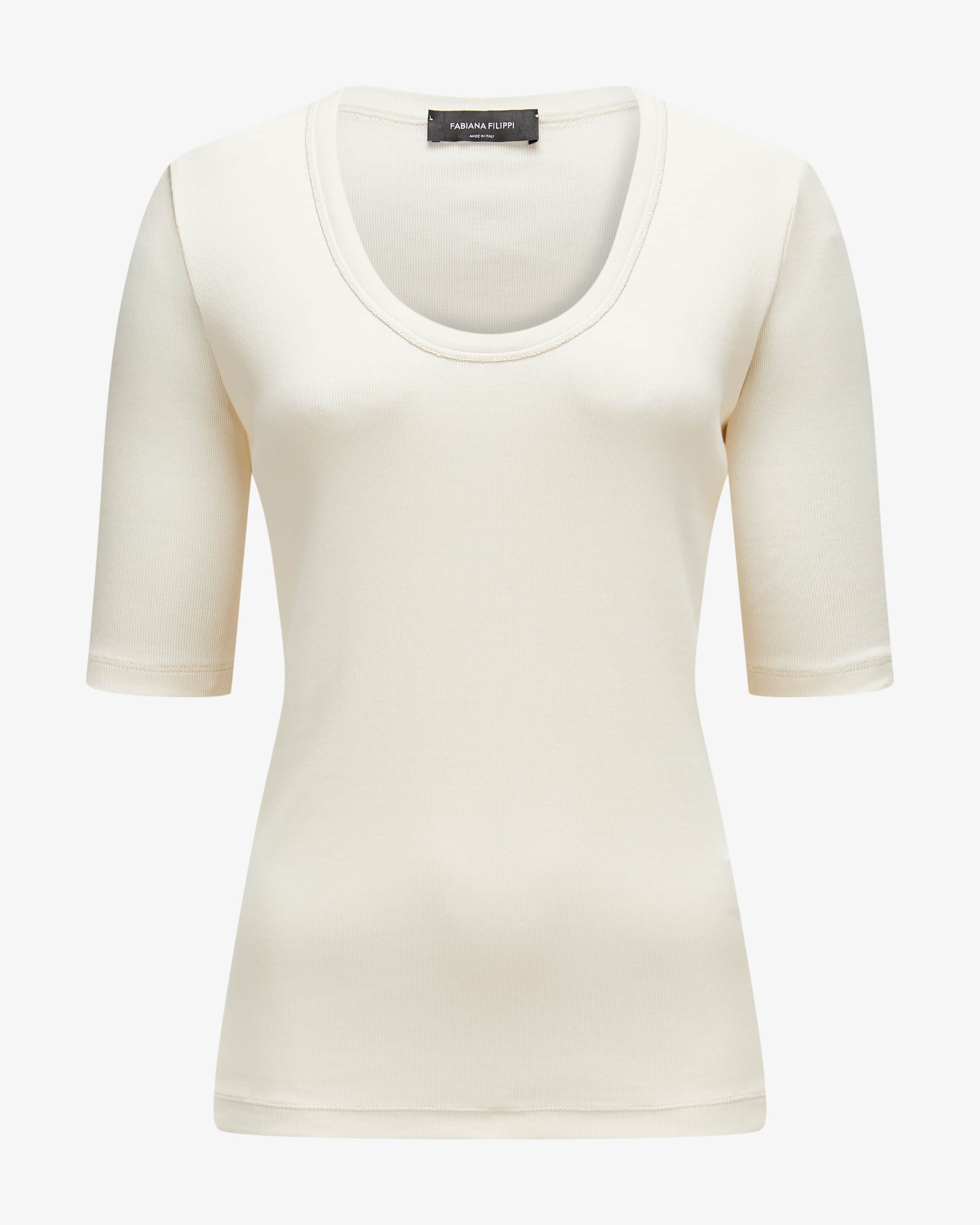 Tシャツ・カットソー FABIANA FILIPPI MAD265F064D290_21 Shirts Cotton polo shirt Jersey T-shirt, aqua green for Women | Fabiana Filippi®