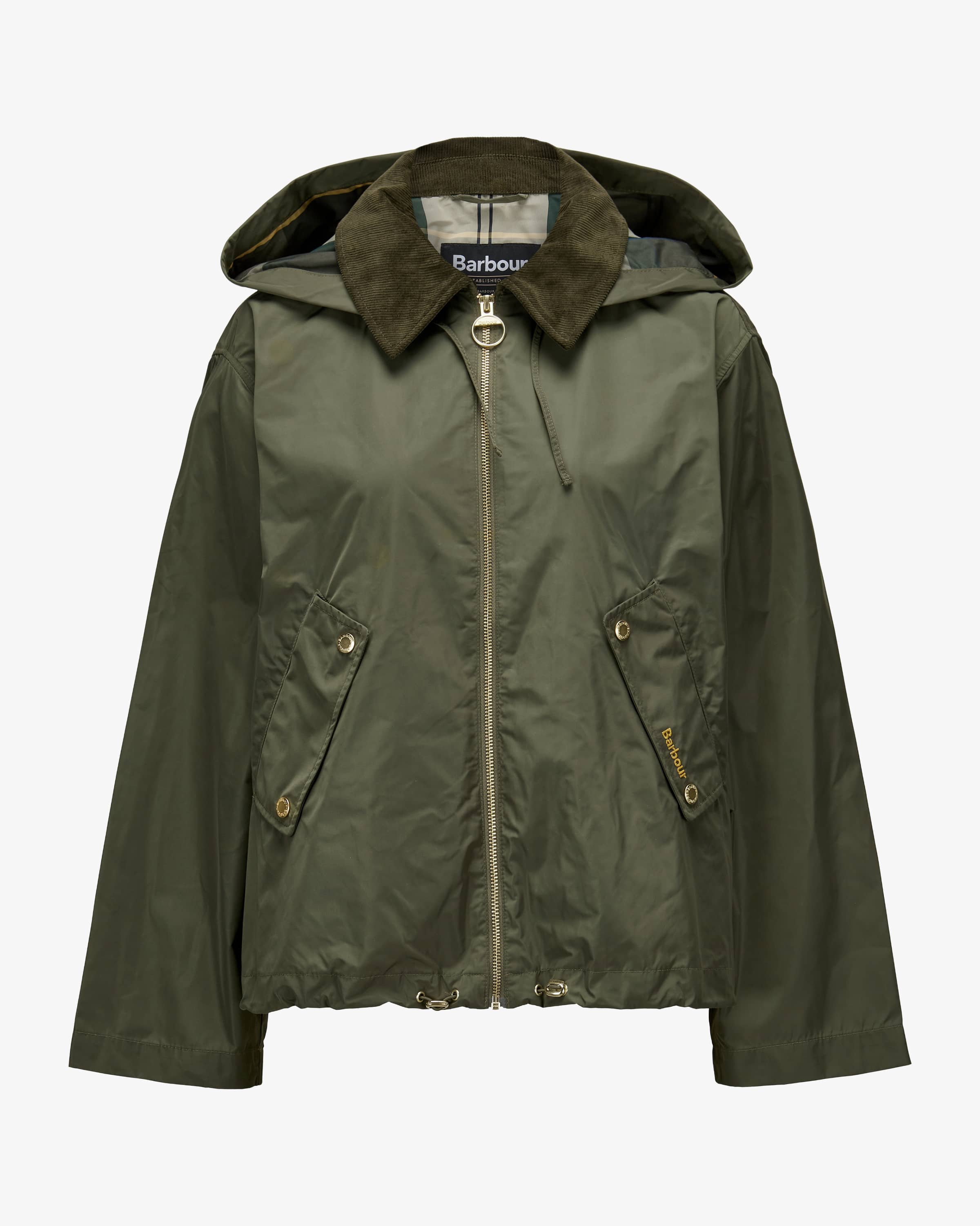 Barbour Weaver Showerproof jacket with corduroy collar | LODENFREY